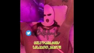 Lolabee Santii Mask On Solo Fuck Snippet