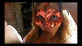 Masked Amateur Horny Cock Sucker