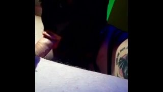 Masked Latina Babe Sucks My Dick And She Loves It!
