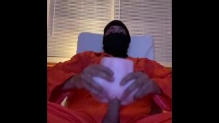 Masked Prisoner Breaks Into A House And Fucks A Fleshlight. Moans And Cums Inside It!