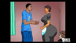 Mature Latin Maid Get Her Big Ass Pounded By Black Teen