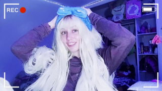 Mon bandeau à nœud bleu doux Revue du masque Huda Bunny Wëët Energy