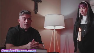 Religious Sub Sucking Priest Cock In Duo After Church