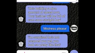 Submissive Boy Sexting His Mistress For Bi Scenario