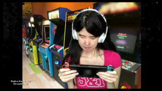 Topless Asian Gamer Girl