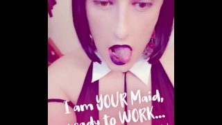 Tranny Maid __ Eu sou sua empregada, pronta para trabalhar ...