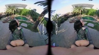 VR Conk Brunette Fucking Cosplay Hela Parodi POV I HD-porno