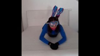 Wetsuit Breathplay Trans Girl Masturbates With Cute Diving Mask And Vibrator