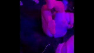 Whitelace Thong Mask Assplay