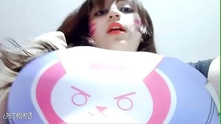 Sweetie D.va Gamer E-Girl Popular Costumes Overwatch Thai