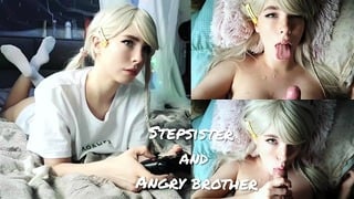 Stepsister Pays for a Destroyed Joystick With Her Body