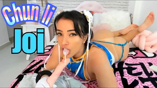 Chun Li cosplay dirty talking the hottest JOI JERK OFF INSTRUCTIONS TWERK AND CUM IN MOUTH