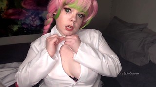 KiraSpitQueen Mitsuri Cosplay Demon Slayer Tease & Masturbation