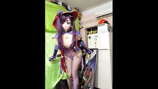 Mona genshin impact kigurumi feet fetish