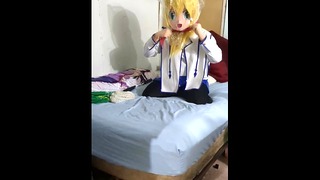 Kigurumi PVC Cosplay Breathplay test