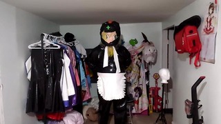Heavy PVC Kigurumi Double Layered Breathplay and Viberator