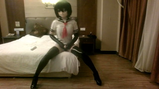 kigurumi latex sailor suit vibrating