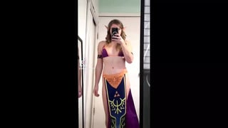 2024 Cosplay Princess Zelda Bikini Costume Eva Summers Tiktok Compilation Part One