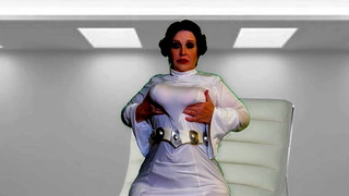 Darth Vader&rsquo;s Granny Princess Leia Fantasy and Pussy Licking