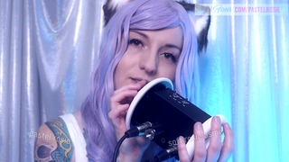 SFW ASMR Kitty Counting You to Bedtime – PASTEL ROSIE Neko Girl Cosplay – Relaxing Amateur Twitch
