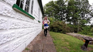 sailor moon cosplay in the garden