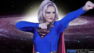 PORNFIDELITY SuperGirl Opens Her Ass for Big Dicked Fan