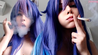 Succubus Egirl Smoking for you (full vid on my 0nlyfans/ManyVids)