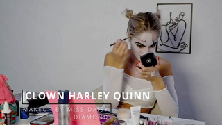 Harley Quinn Makeup Tutorial by Miss Daisy Diamond for Halloween