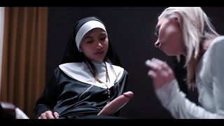 Nuns Have Unholy Fuck When One Of Them Grows A Huge Dick