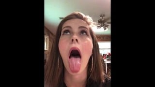Tiny Teen Drooling Blowjob