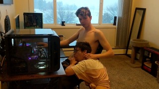 Getting a Blowjob While Playing Video Games