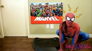 Spiderman Cosplay Pussy Play