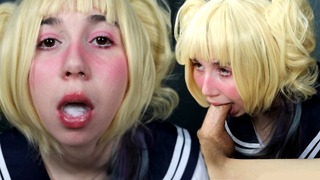 Sucking Off in My Hero Academia Cosplay