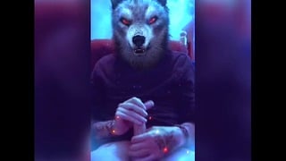 Werewolf Strokes Huge Dick