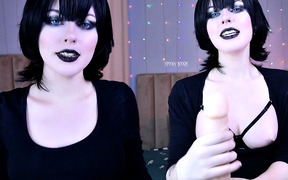 Vampire Mavis Dracula Became Cum Eater After Jerking You off