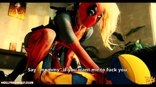 Deadpool vs Wolverine. Crazy Sexual Fight – Trailer – MollyRedWolf
