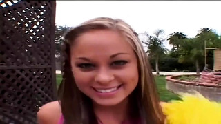 Sexy Tanned Blonde Rides A Long Hard Cock Until It Squirts On Her Face