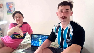 My soccer team lost, she won the bet and had to eat my dick