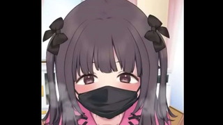 Petit masked blowjob