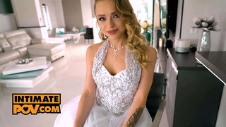 POV – Fucking your new bride Alexa Flexy in her wet pink pussy