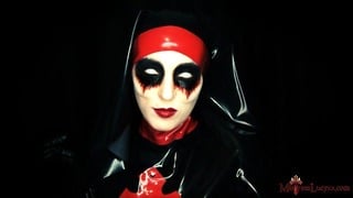 Latex Nun Jerk Off