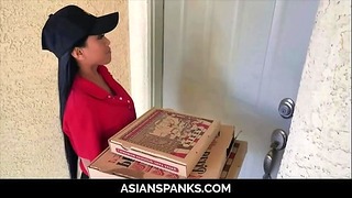 Tiny Asian Teen Gets Rammed Hard