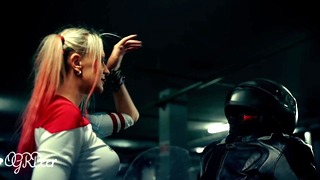 Real Teen Harley Quinn Cosplay Dance