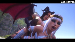 Rough Succubus Fuck on Halloween Night
