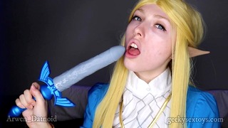 Fucking Myself with the Master Sword Dildo