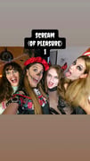 5 Lesbians have an orgy for Halloween in a bar and play with sex toys in cosplay