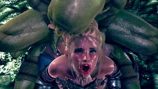 Female knight lose to monster ork – episode.26