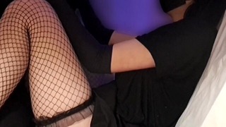 🖤Pt.1🖤Goth girl in fishnet stockings fucks with her step brother🖤