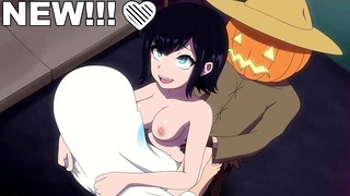 Mavis Dracula fucked hard for the first time on human halloween