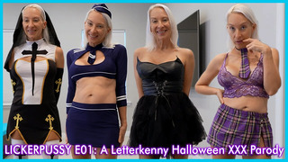 LICKERPUSSY E01: Stella McMurray’s Halloween Anal & Cum In Mouth (A Letterkenny XXX Parody) FULL VIDEO